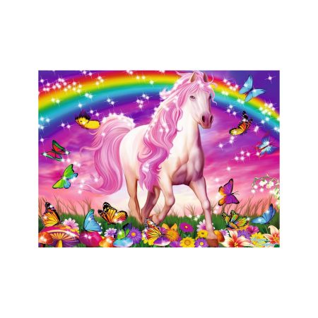 Puzzle Unicorn Si Curcubeu, 100 Piese
