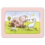 Puzzle Animalele Buni Prieteni, 3X6 Piese