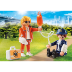 Playmobil - Set 2 Figurine - Doctor Si Politist